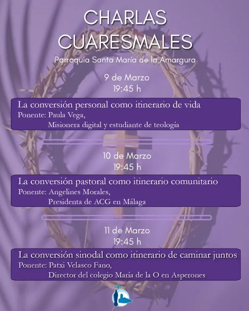 Charlas Cuaresmales – 9-11 marzo 2026